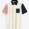 Lyle & Scott White Colourblock Polo Shirt