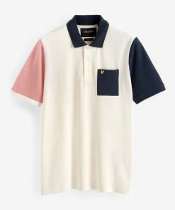 Lyle & Scott White Colourblock Polo Shirt