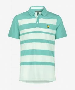 Lyle & Scott Blue Golf Jacquard Polo Shirt