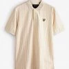 Lyle & Scott Pinstripe Polo Shirt White