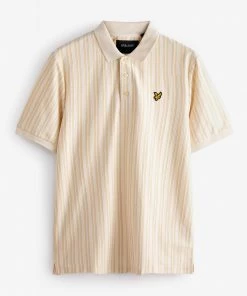 Lyle & Scott Pinstripe Polo Shirt White