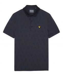 Lyle & Scott Mens Golf Jacquard Polo Shirt