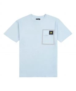 Lyle & Scott Blue Heat Sealed Pocket T-Shirt