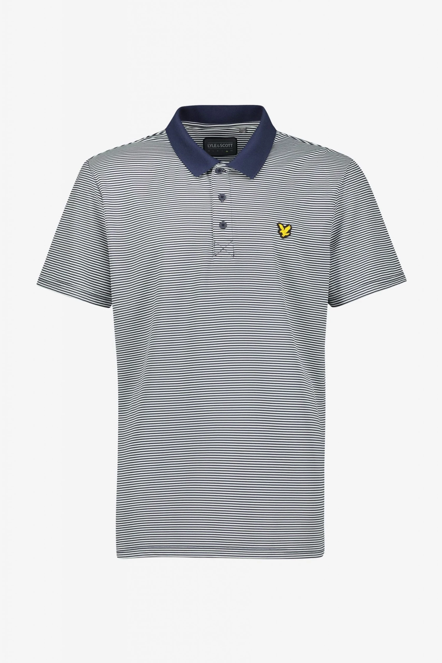Lyle & Scott Navy Blue Golf Microstripe Polo Shirt 1 Lyle & Scott Navy Blue Golf Microstripe Polo Shirt