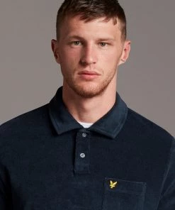 Lyle & Scott Blue Bouclé Polo Shirt -Lyle & Scott Outlet | Sale unnamed file 785 scaled