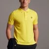 Lyle & Scott Yellow Plain Polo Shirt