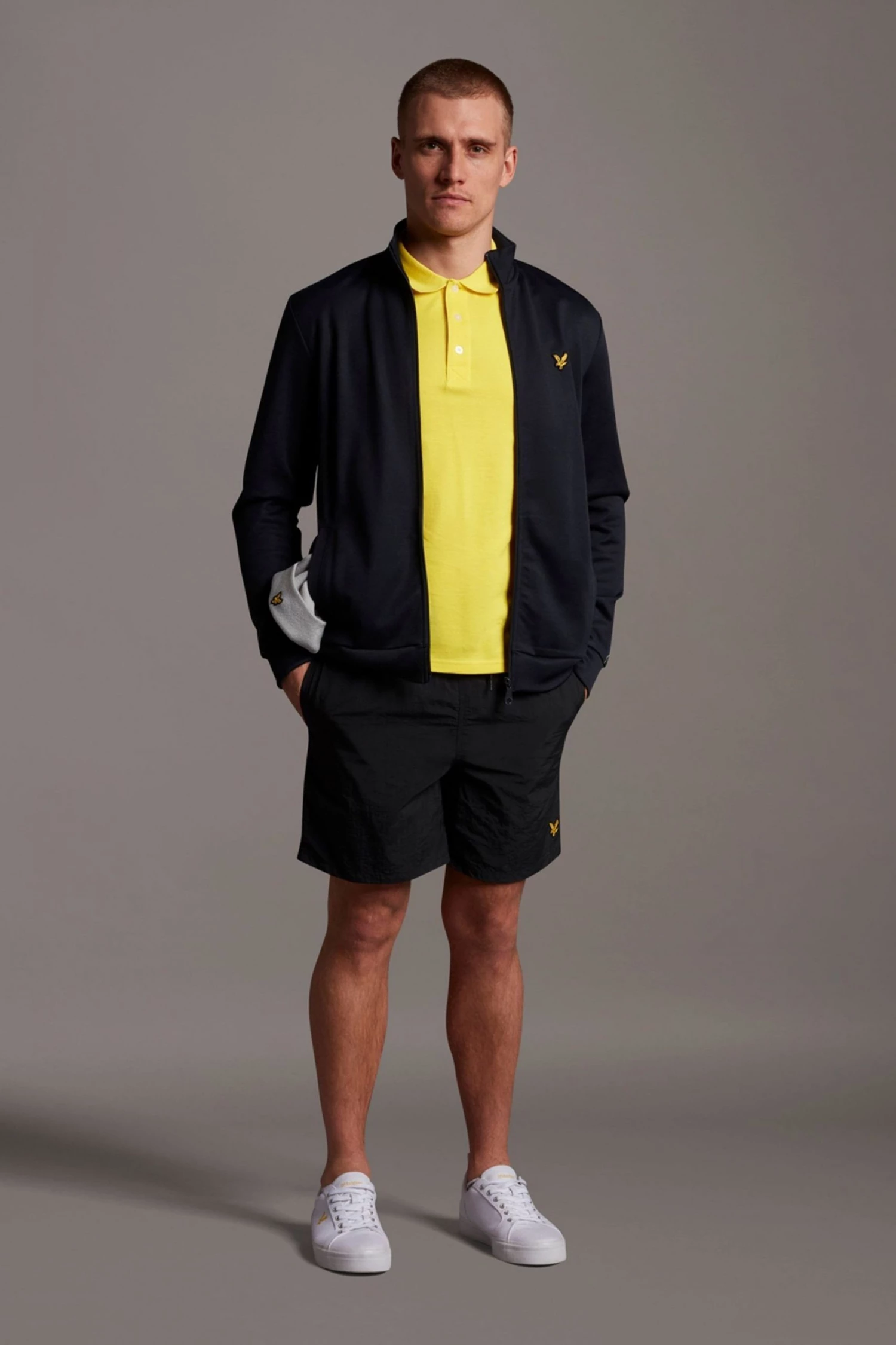 Lyle & Scott Yellow Plain Polo Shirt 3 Lyle & Scott Yellow Plain Polo Shirt - Image 3
