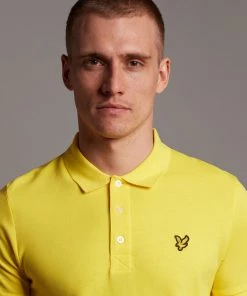 Lyle & Scott Yellow Plain Polo Shirt 8 Lyle & Scott Yellow Plain Polo Shirt -Lyle & Scott Outlet | Sale unnamed file 790 scaled