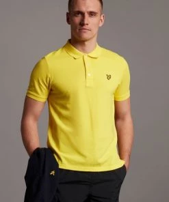 Lyle & Scott Yellow Plain Polo Shirt 9 Lyle & Scott Yellow Plain Polo Shirt -Lyle & Scott Outlet | Sale unnamed file 791