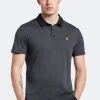 Lyle & Scott Black Jacquard Polo Shirt