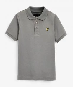 Lyle & Scott Grey Classic Polo Shirt -Lyle & Scott Outlet | Sale unnamed file 815