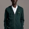 Lyle & Scott Green Zip Through Hoodie