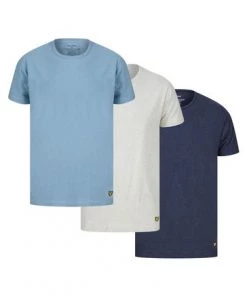 Lyle & Scott Blue Lounge T-Shirts 3 Pack -Lyle & Scott Outlet | Sale unnamed file 86