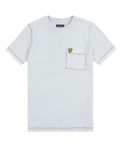 Lyle & Scott Grey Garment Washed Flatlock T-Shirt