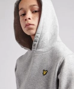 Lyle & Scott Boys Grey Overhead Hoodie -Lyle & Scott Outlet | Sale unnamed file 879 scaled