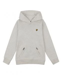 Lyle & Scott Grey Hybrid Pique And Jersey OTH Hoodie -Lyle & Scott Outlet | Sale unnamed file 887