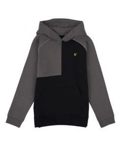 Lyle & Scott Black Raglan Cut And Sew Over The Head Hoodie -Lyle & Scott Outlet | Sale unnamed file 907