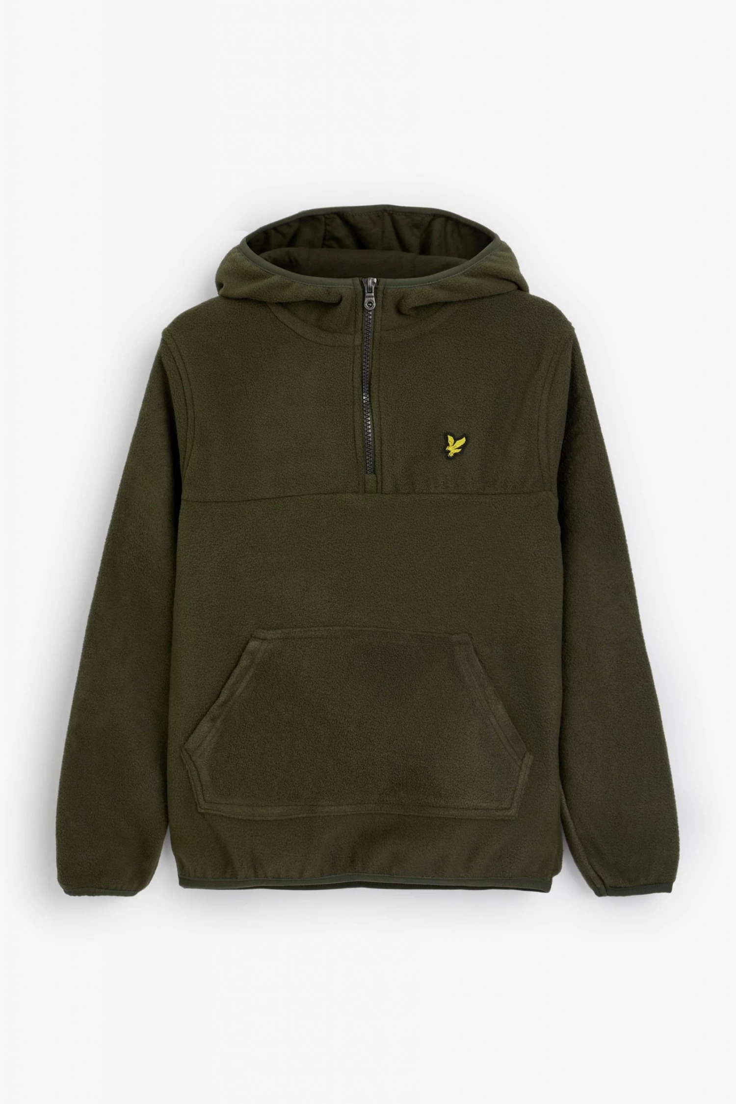 Lyle & Scott Green 1/4 Zip Micro Fleece Hoodie 1 Lyle & Scott Green 1/4 Zip Micro Fleece Hoodie