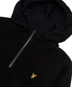 Lyle & Scott Black 1/4 Zip Micro Fleece Hoodie -Lyle & Scott Outlet | Sale unnamed file 930 scaled