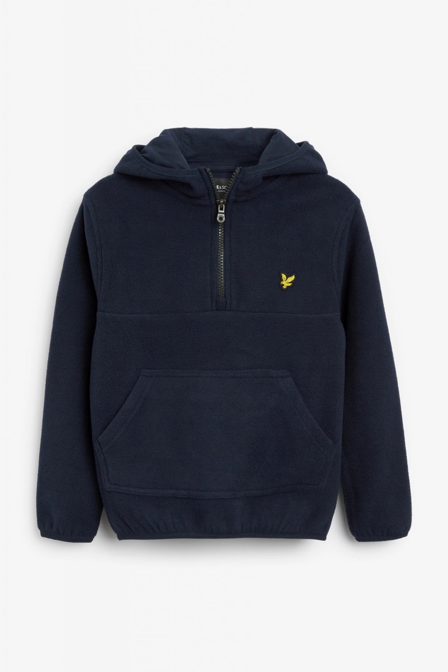 Lyle & Scott Blue 1/4 Zip Micro Fleece Hoodie 4 Lyle & Scott Blue 1/4 Zip Micro Fleece Hoodie - Image 4