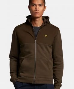 Lyle & Scott Black Softshell Jersey Zip Hoodie