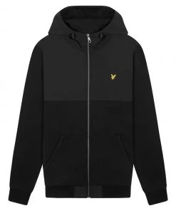 Lyle & Scott Black Softshell Jersey Zip Hoodie -Lyle & Scott Outlet | Sale unnamed file 943 scaled