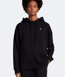 Lyle & Scott Oversized Black Hoodie