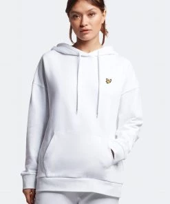 Lyle & Scott Oversized White Hoodie
