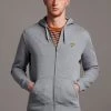 Lyle & Scott Grey Zip Through Hoodie