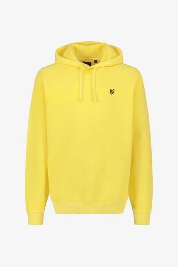 Lyle & Scott Pigment Dye Hoodie Yellow 2 Lyle & Scott Pigment Dye Hoodie Yellow - Image 2
