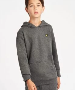 Lyle & Scott Grey Classic Over The Head Hoodie Fleece