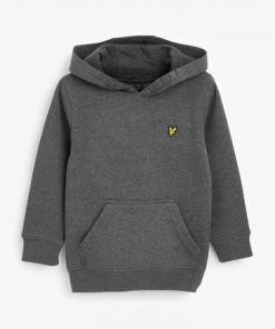 Lyle & Scott Grey Classic Over The Head Hoodie Fleece -Lyle & Scott Outlet | Sale unnamed file 998