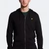 Lyle & Scott Black Zip Through Hoodie