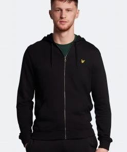 Lyle & Scott Black Zip Through Hoodie